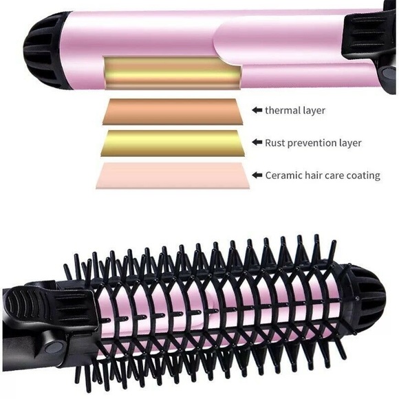 Automatic Rotating Tourmaline Ceramic 1.25Inch Hair Curling Iron Wand Hot Roller - Picture 4 of 12
